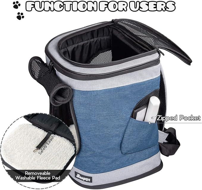 JESPET & GOOPAWS Pet Backpack Carrier - Image 9