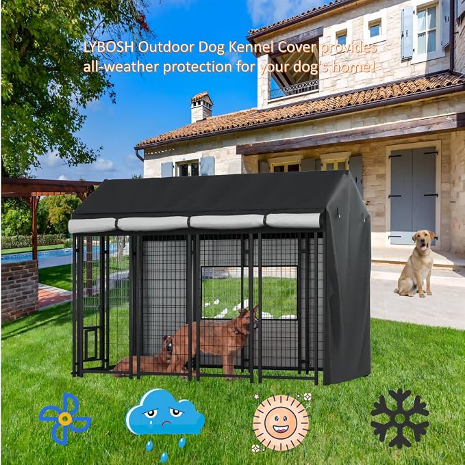 Outdoor Dog Kennel Cover - Image 4