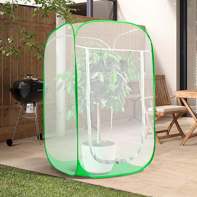 48" x 28" x 28" Pop Up Garden Mesh Plant Cover, Plant Protectors Mesh Plant - Image 5