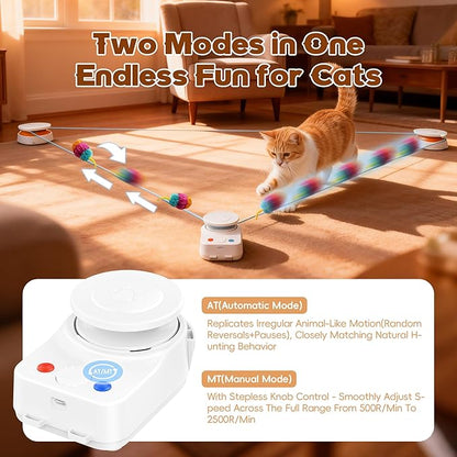 Interactive Cat Toy for Indoor Cats – Automatic Moving & Enrichment Toy for - Image 5