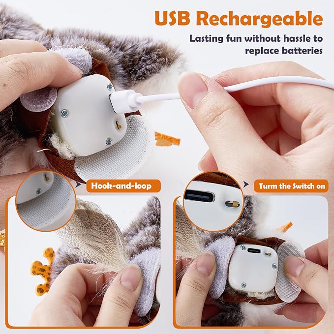 Interactive Flappy Bird Cat Toy – Sandpiper - Image 4