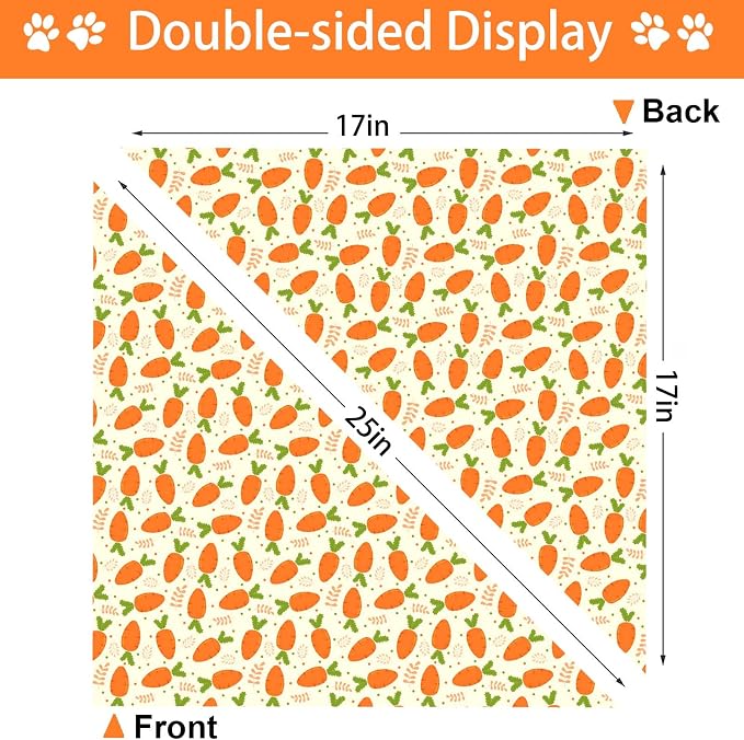Easter Dog Bandana, 2 Pack Adjustable Holiday Party Pets Easter Egg Bandana - Image 7
