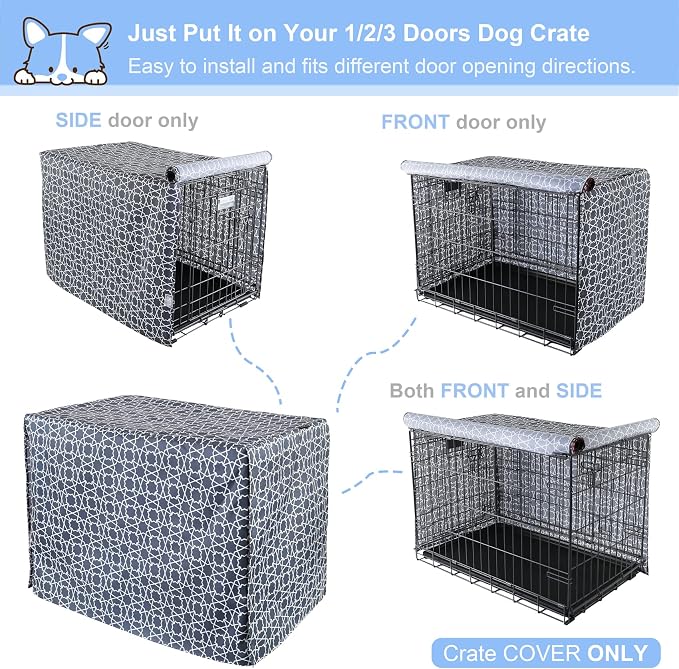 Explore Land Pattern Dog Crate Cover - Image 5