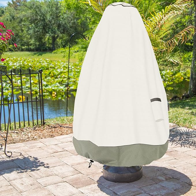 Bitubi Fountain Cover（48"x68"） 600D Oxford Cloth Garden Fountain Statue - Image 5