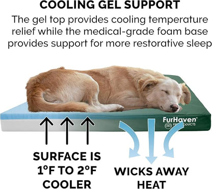 Furhaven Water-Resistant Cooling Gel Dog Bed - Image 5