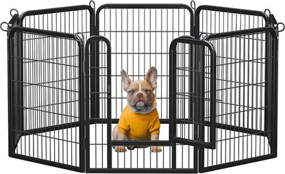 Yaheetech Dog Playpen Outdoor, 32 inch 8 Panels Dog Pen Indoor Heavy Duty Puppy by Yaheetech