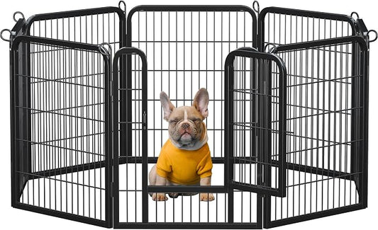 Yaheetech Dog Playpen Outdoor, 32 inch 8 Panels Dog Pen Indoor Heavy Duty Puppy by Yaheetech