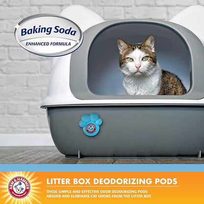 Arm & Hammer Pets Cat Litter Box Deodorizer Pods, Adhesive Odor Absorbing Gel - Image 2