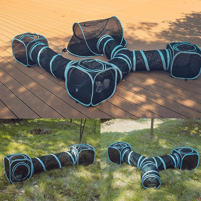 INTURN Cat Furniture Tent for Indoor and Outdoor Playpen Portable Cat Tunnels - Image 6