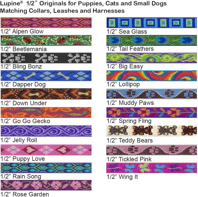 LupinePet Originals 1/2" Rose Garden Cat Safety Collar - Image 2