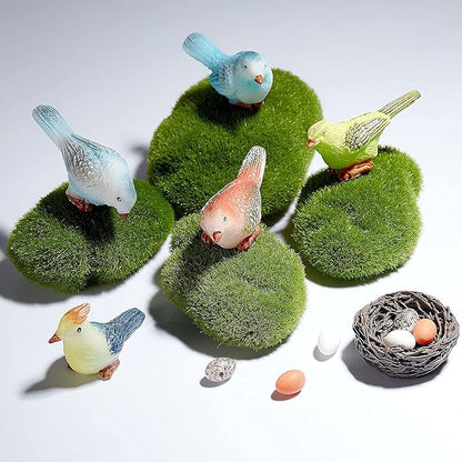 Jetec 30 Pieces Garden Accessories Bird Decorative Figurines Miniature Bird - Image 5