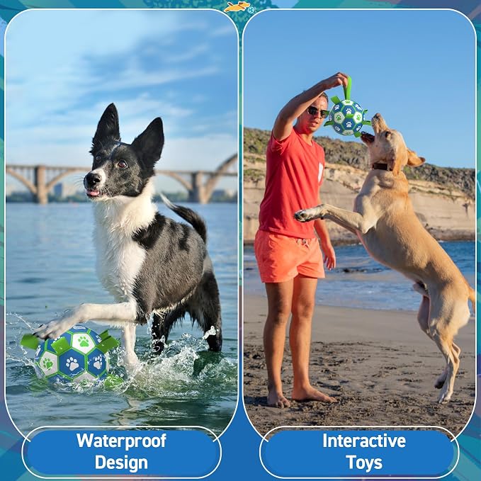 QDAN Dog Toy Balls, Dog Soccer Ball - Image 3