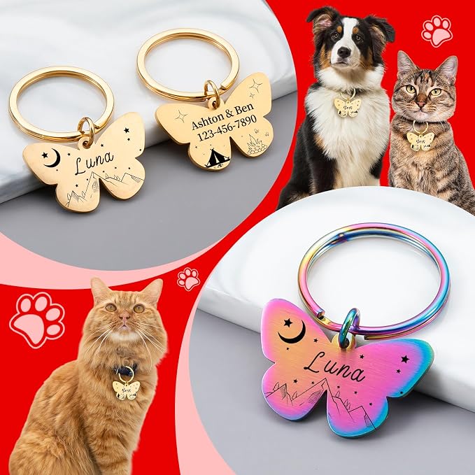 Custom Butterfly Dog Tag - Image 5