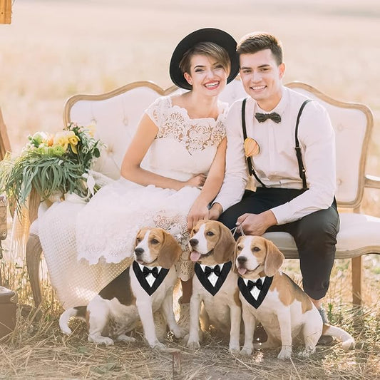ADOGGYGO Formal Dog Tuxedo, Wedding Dog Bandana Collar - Image 2