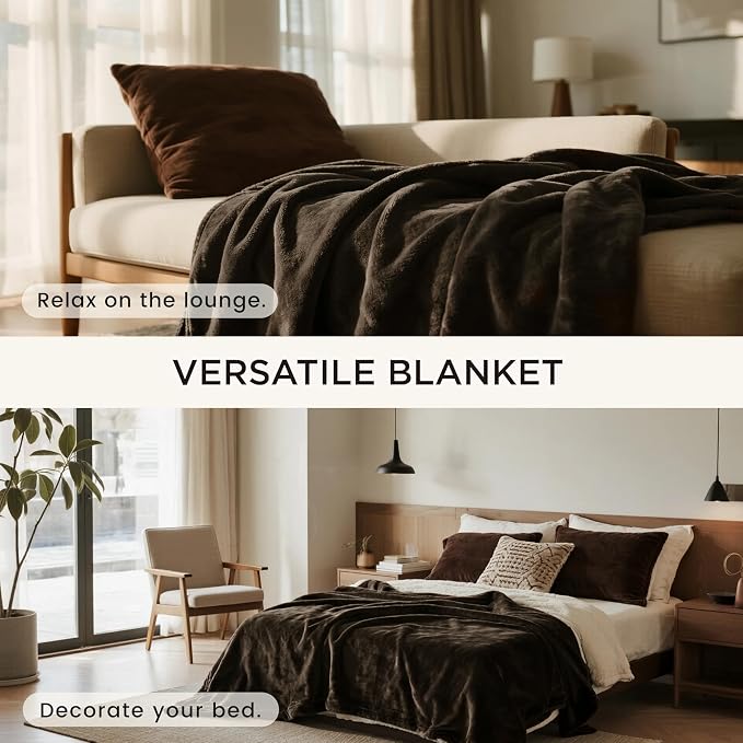 gogobunny Waterproof Bed Blanket, Reversible Sherpa Fleece Throw Blanket - Image 5