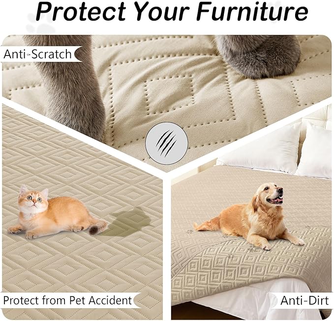 hyha Waterproof Dog Blanket, Soft Dog Bed Cover Pet Blankets, Waterproof Sofa - Image 3