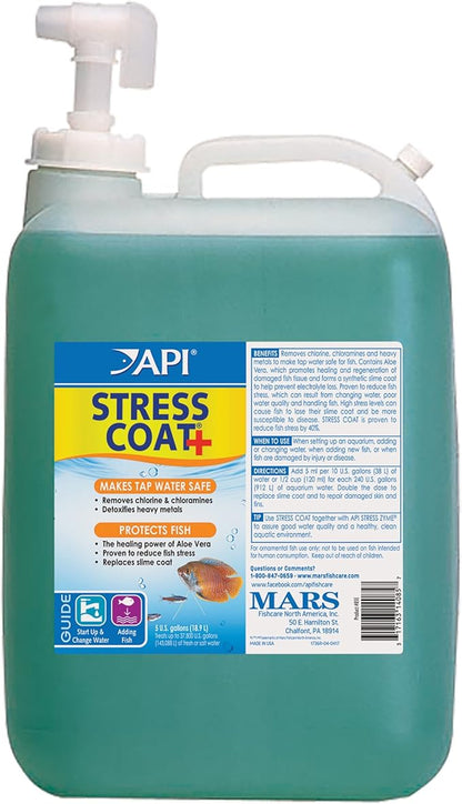 API STRESS COAT Aquarium Water Conditioner 5-Gallon Bottle by API