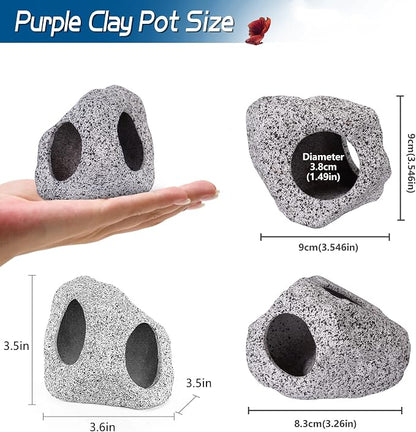 Ameliade Aquarium Decorations Cave Fish Tank Accessories Rock Decor - Image 2