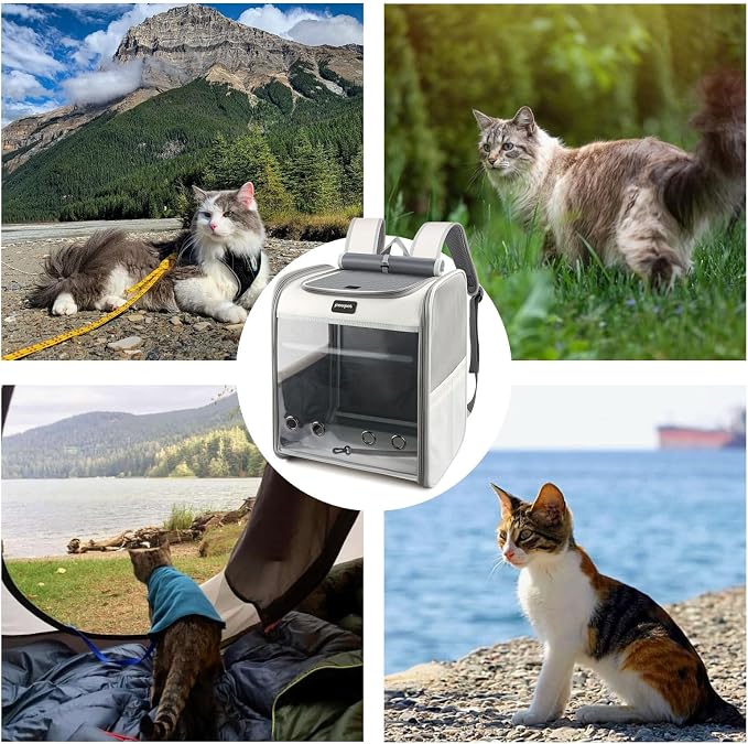 Cat Carrier Backpack, Large Pet Carrier Backpack, Cat Travel Backpack - Image 7