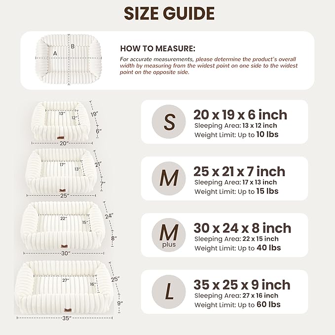 Washable Dog Bed for Small Medium Dogs - Image 3