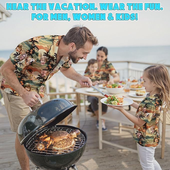 Custom Hawaiian Shirt with Face Photo Picture - Image 2