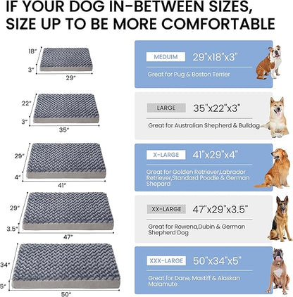 Orthopedic Memory Foam Dog Bed, Cooling Dog Beds - Image 5