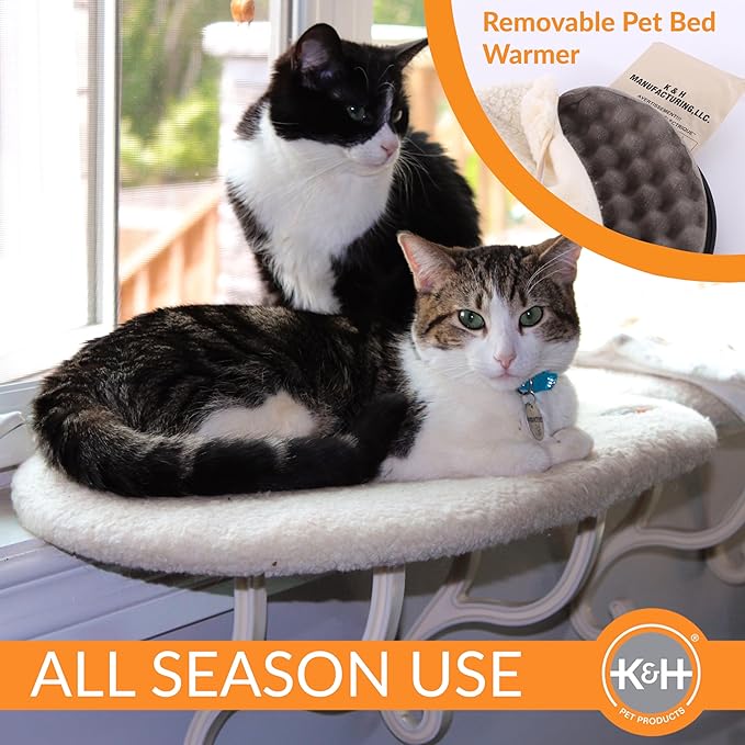 K&H Pet Products Kitty Sill Heated Cat Window Perch - Image 4