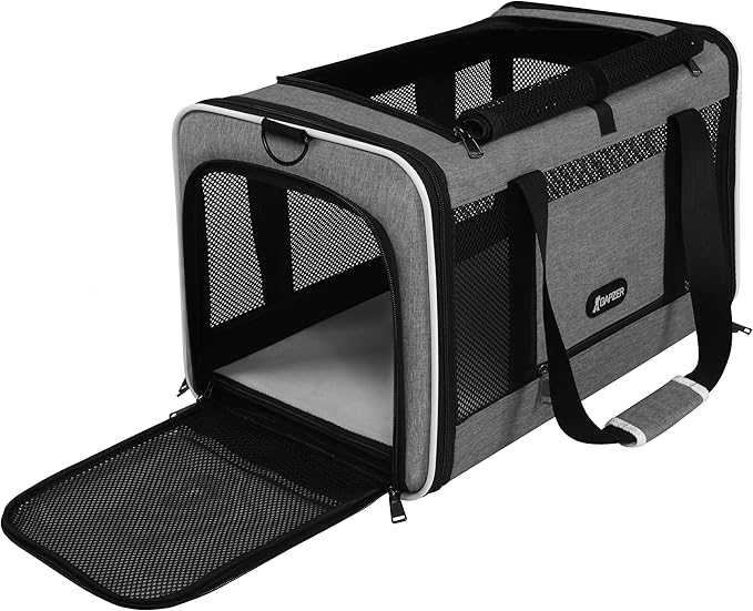 Cat Carrier 18x11x11 Top Load Soft Pet Travel Bag Over 15 lbs, Collapsible by GAPZER