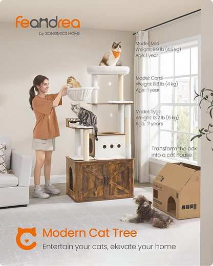 Feandrea Cat Tree, 66.9-Inch Cat Tower - Image 2