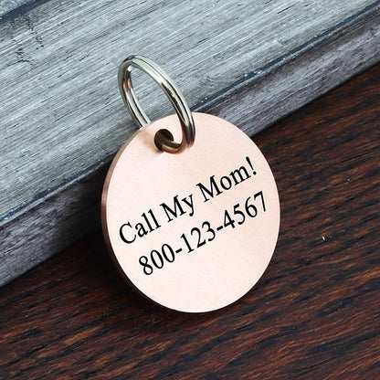 Ultra Joys Cat ID Tag Personalized Pet Tags, Durable Stainless Steel Small Pet - Image 3