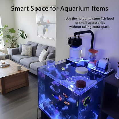 Aquarium Plant Holder for Rimless Fish Tank – 2 Pcs Corner Shelf for Fish Tank - Image 5