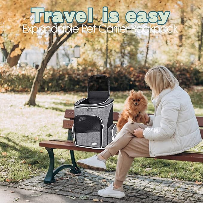 BAGLHER Expandable Pet Carrier Backpack，Pet Backpack - Image 7