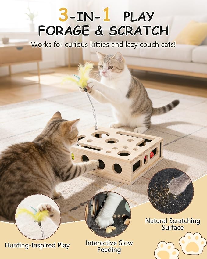 Cat Interactive Box Puzzle Toy - Image 2