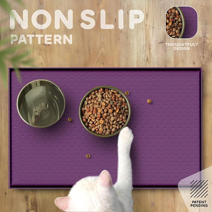 Dog Food Mat - Raised Edges Dogs Mat - Image 4