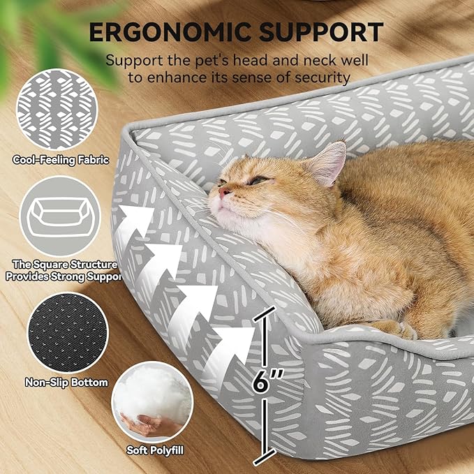 Rectangle Cat Dog Bed for Large Medium Small Pets Indoor Outdoor Machine - Image 3