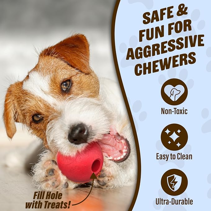 GoSports Pets Solid Rubber Dog Balls - Image 3
