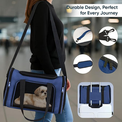 Pet Travel Carrier Bag – Airline Approved Soft-Sided Dog & Cat Carrier - Image 3