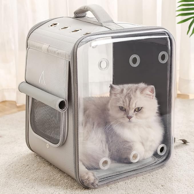 Cat Backpack Carrier Large Pet Backpack Carrier, 17lbs Load-Bearing Ventilated - Image 2