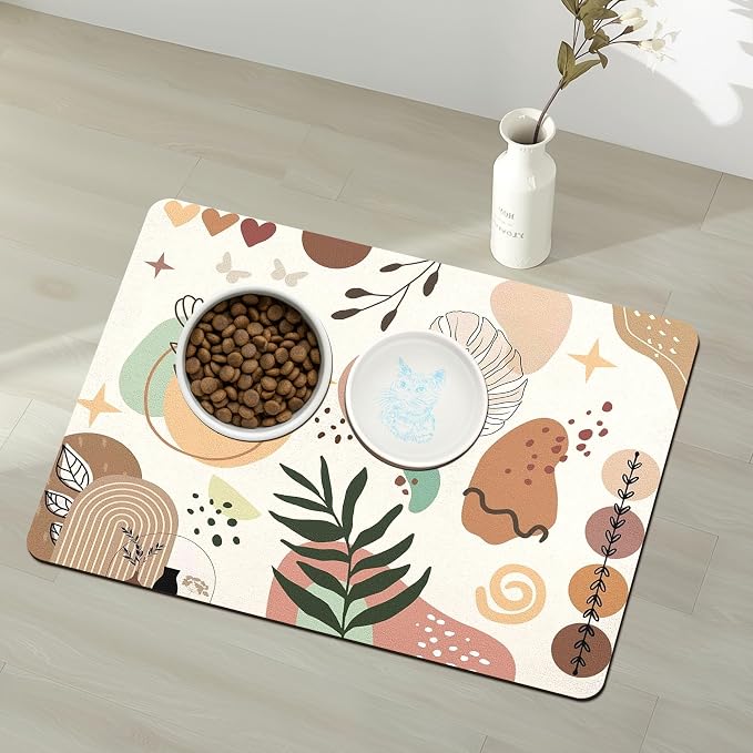 Pet Feeding Mat for Floors Waterproof Dog Mat for Food and Water Absorbent - Image 9