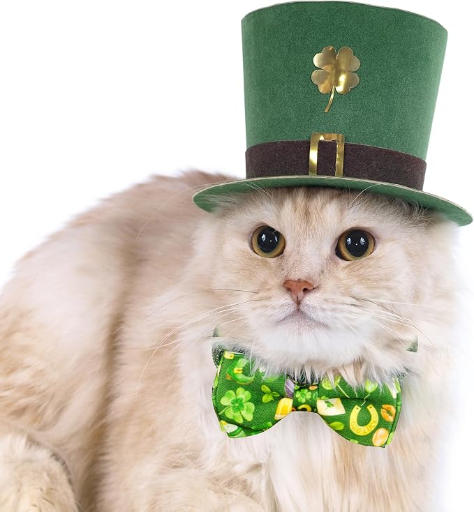 St. Patrick's Day Cat Bowtie - Image 4