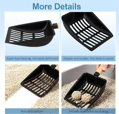 Cat Litter Scoop, Metal Litter Scoop, Heavy Duty Metal Cat Scooper - Image 5