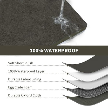 Orthopedic Dog Crate Bed for Extra Large Dogs, XXL Waterproof Comfort Pet Bed - Image 5