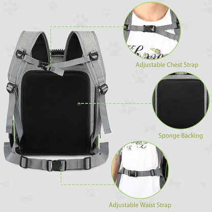 Cat Carrier Backpack, Large Cat Backpack Carrier Soft, Expandable Airline - Image 8