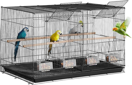 VEVOR 30-inch Flight Bird Cage, Stackable Divided Small Parakeet Cage by VEVOR