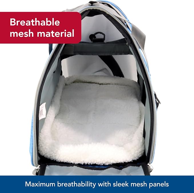 Coastal Pet - Bergan - Comfort Carrier - Heather Bermuda - Image 4