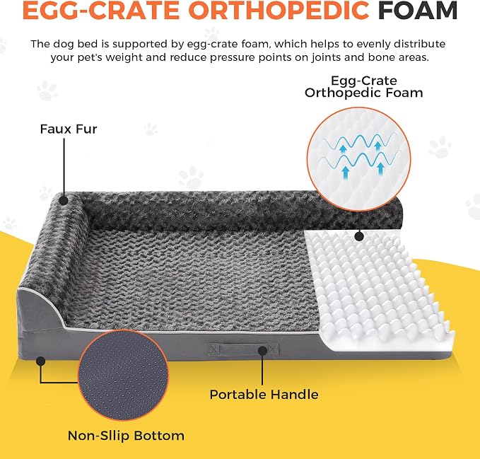 Dog Bed Large Sized Dogs, XXL Orthopedic Dog Bed - Image 2
