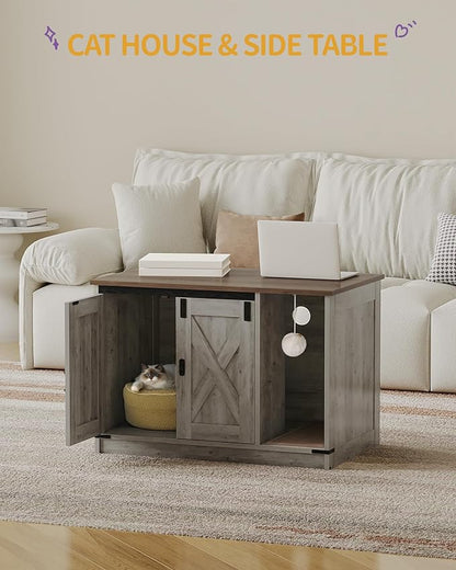 Cat Litter Box Enclosure, Hidden Litter Box Cabinet Furniture - Image 2