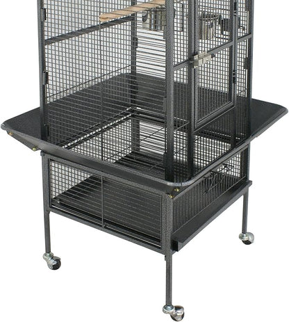 ZENY 61-inch Playtop Parrot Bird Cages, Wrought Iron Large Birdcage - Image 7