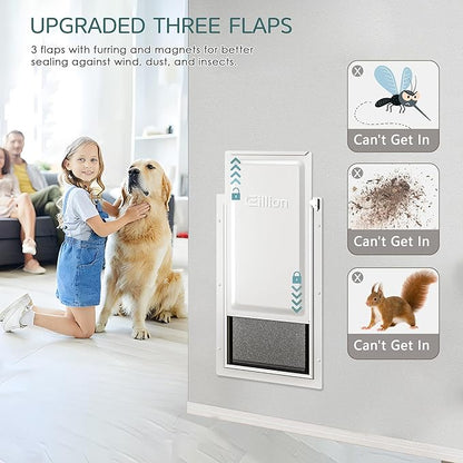 XL Pet Door for Wall Dog Door, 3-Flap XLarge Doggie Door for Exterior Wall - Image 3