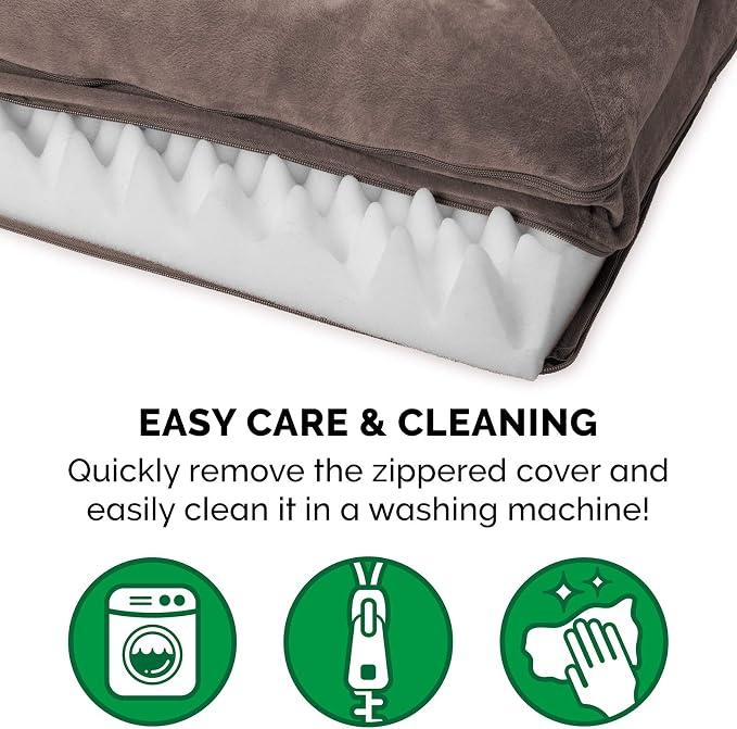 Furhaven Orthopedic Dog Bed for Medium/Small Dogs w/ Removable Bolsters & - Image 8